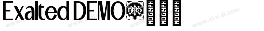 Exalted DEMO字体转换 Exalted DEMO字体转换